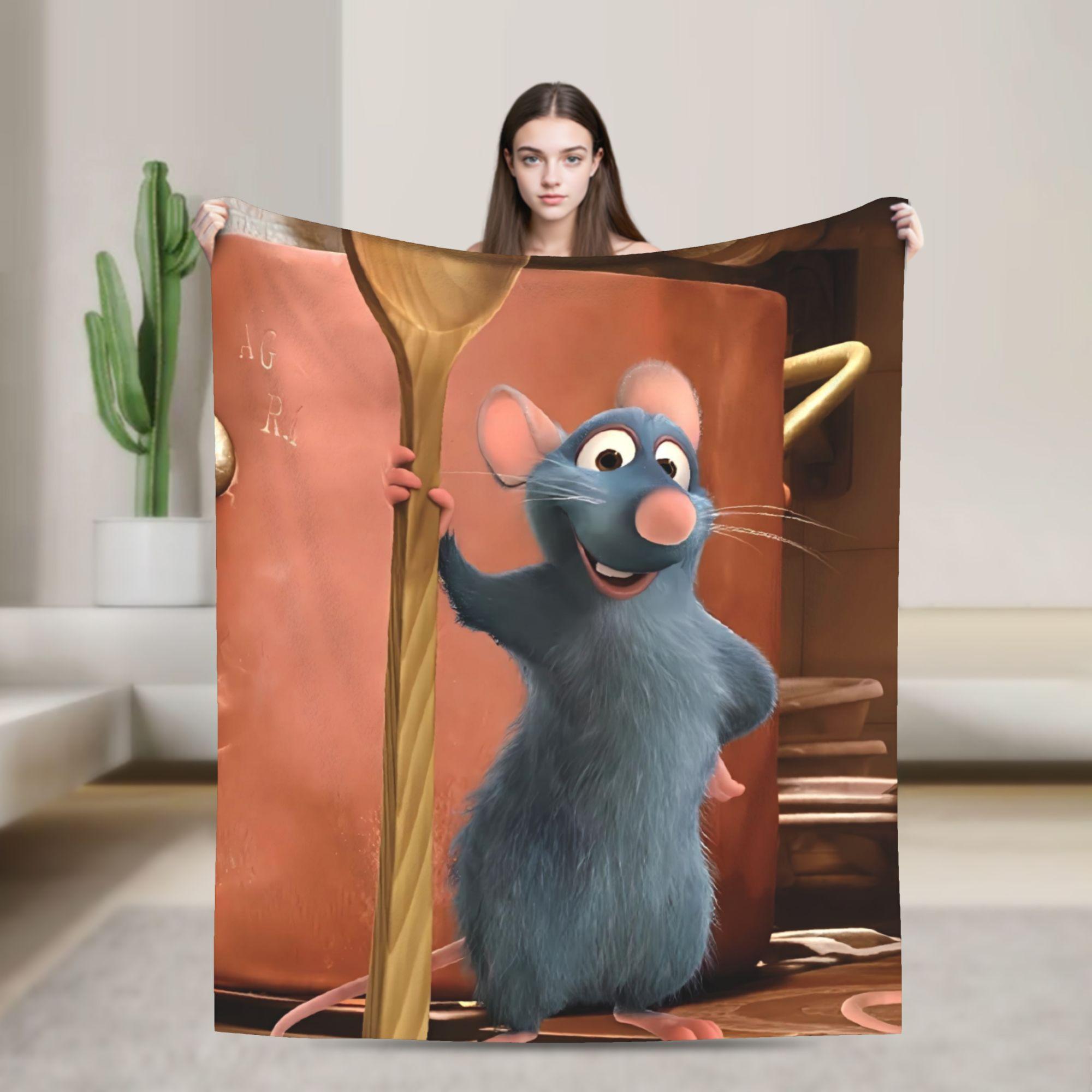 

Cute Ratatouille Flannel Blanket Spring Warm Soft Throw Blanket for Boy Girl Living Room Aesthetic Bedspread Sofa Bed Cover 75cmx90cm