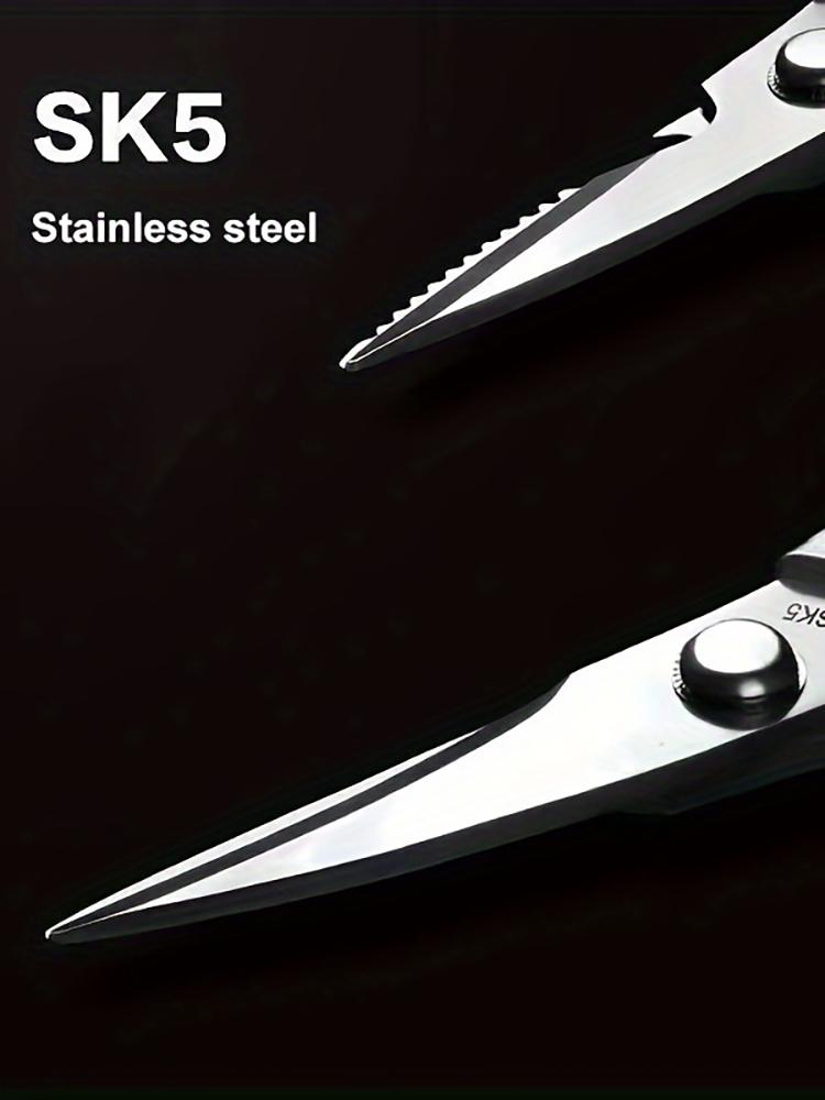 1 Set of Multifunctional Kitchen Scissors, Heavy-duty Sharp 304 Stainless Steel, Silver Apartment Kitchen Accessories, Chicken,