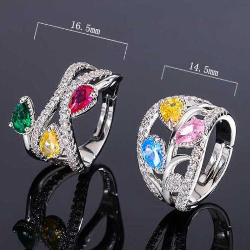 Sace Gems Κλασικό δαχτυλίδι ζιργκόν από κράμα χαλκού Γυναικεία κοσμήματα γαμήλια δώρο υπόσχεση πάρτι