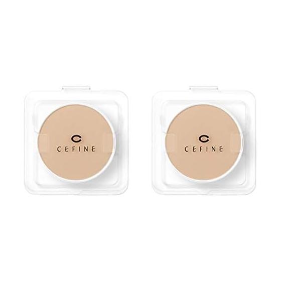 CEFINE Silk Wet Powder Foundation Powder Foundation Refill Coverage Silk Skin (OC120, Set of 2)
