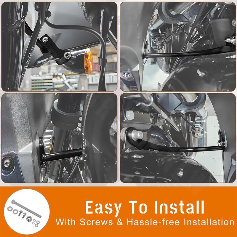 Gloss Black Fairing Support Bracket Fit For Harley Low Rider ST FXLRST FXRST 22+