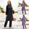 Modest Three-Piece Full Coverage Muslim Swimsuit with Sun Protection