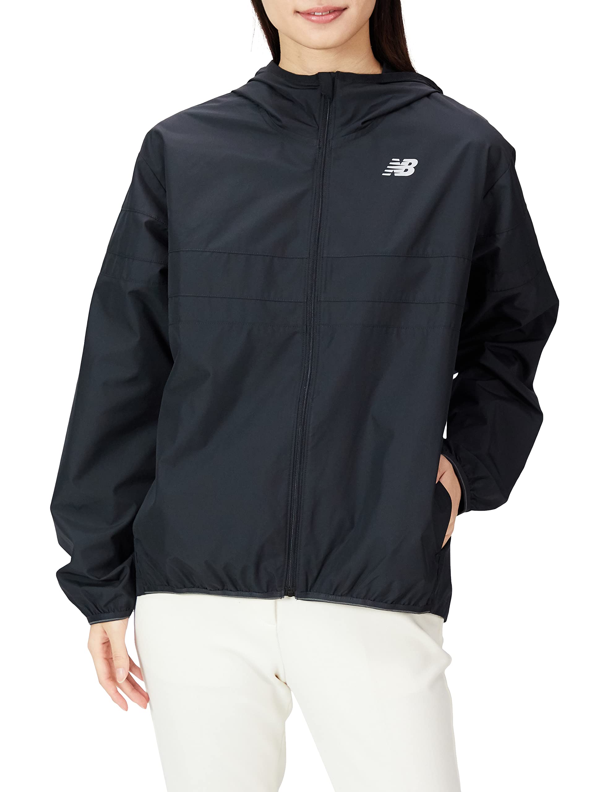

Куртка с капюшоном Accelerate Woven WJ23236 BK S [New Balance] Женская (черный)