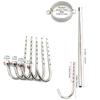 Stainless Steel Metal BDSM Bondage Neck Collar Anal Hook Butt Plug Slave Lock Restraint SM Erotic Sex Toy for Couple Game
