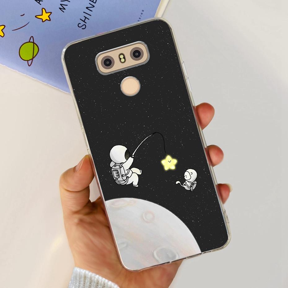 Case For LG Q6 Plus H870 H871 G600L G600K G600S Cute Flower Cat Pattern Soft Silicone TPU Phone Cases For LG G6 G 6 G6plus