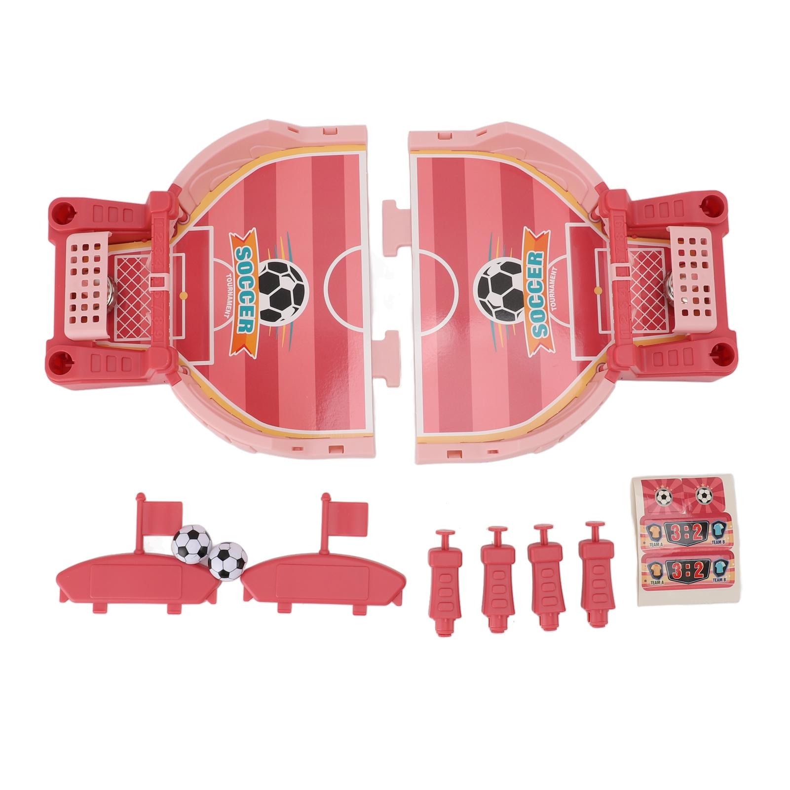 

Two Player Tabletop Game Finger Soccer Table Game Parent and Children Interactive Football Puzzle розовый
