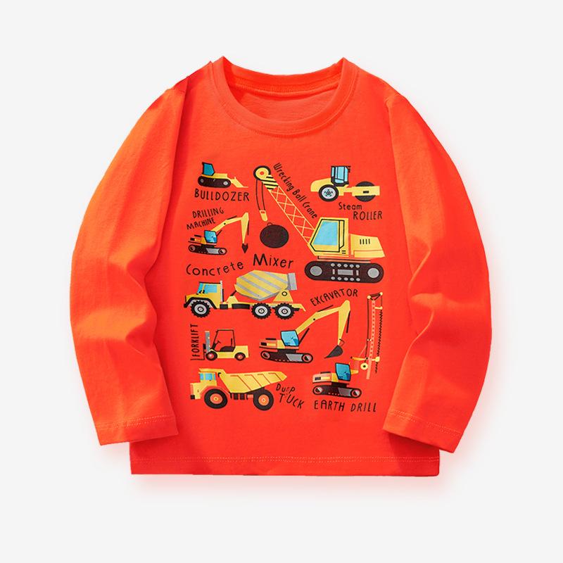 

25 Trendy Boys Car Crew Neck Long-Sleeve T-Shirt for Autumn/Winter 6 Years (120cm)