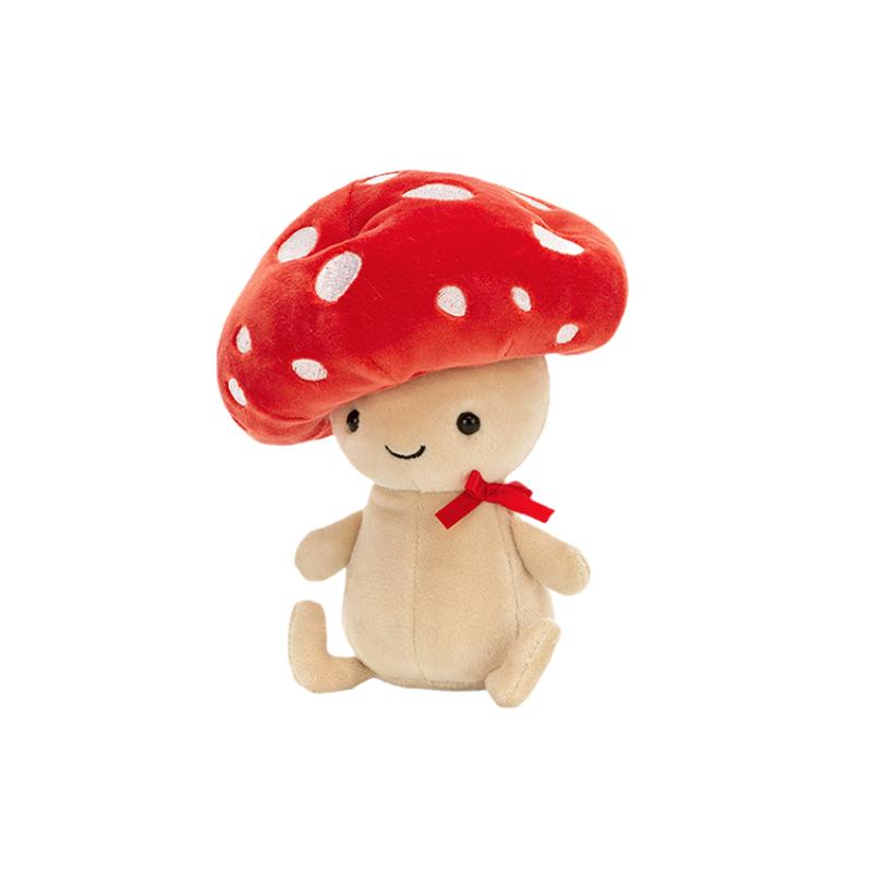 JELLYCAT Plant Series Mushroom Boy Robbie Cute Doll Plush Doll 16cm Tall