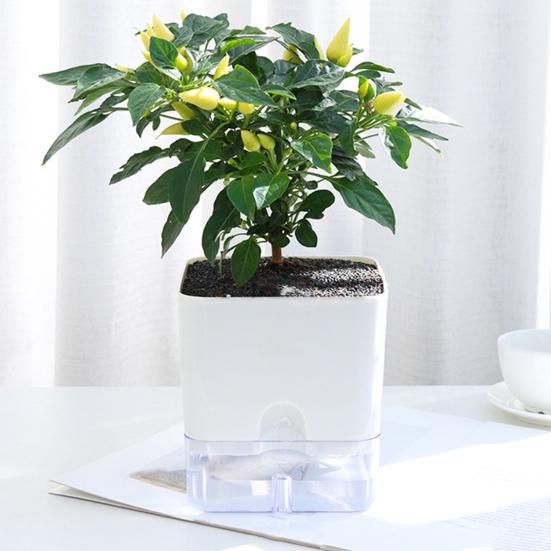 Self Watering Plant Pot with Drainage Holes High Strength Reusable