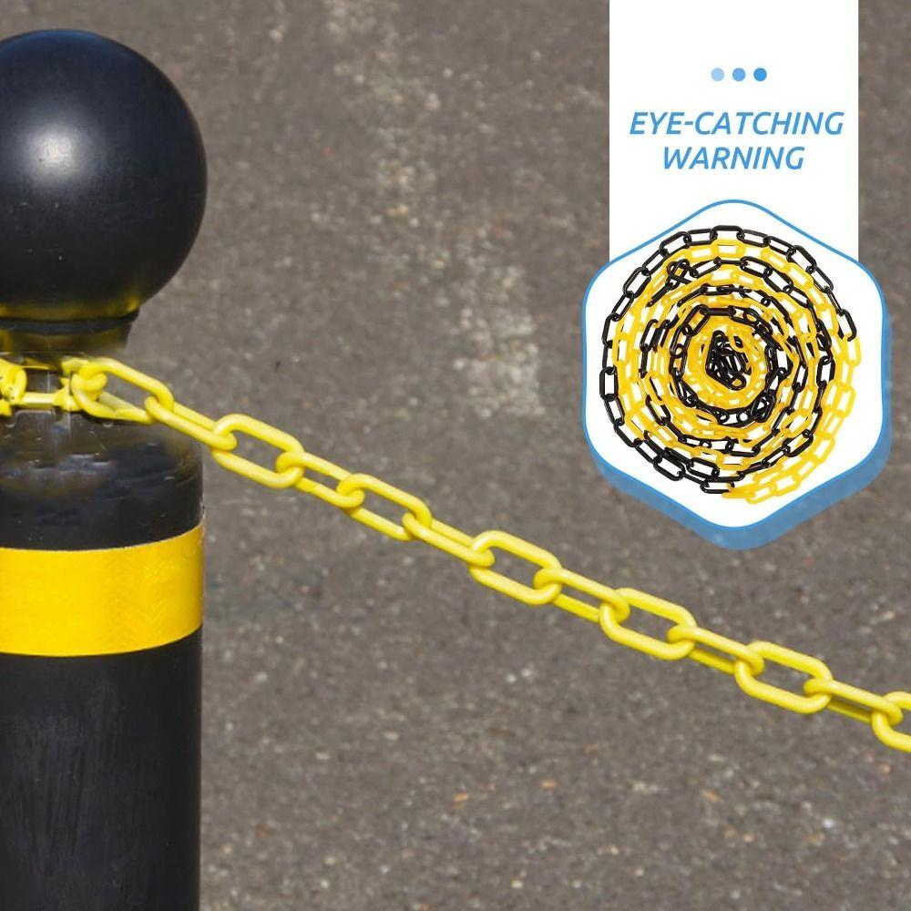 5m Traffic Chain Barrier Link 6mm/8mm/10mm Crowd Control Barrier Warning Safe