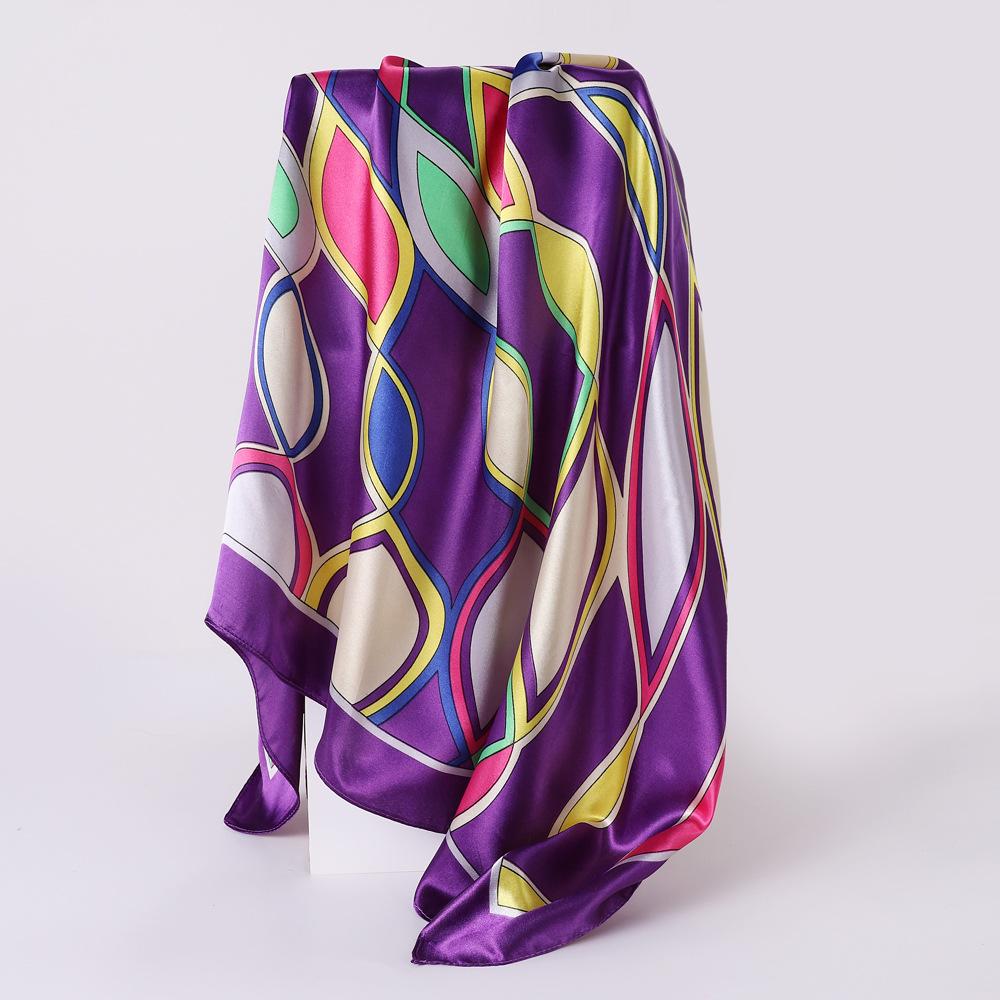 Wysokiej jakości luksusowe jedwabne szale z pałąkiem na głowę szaliki szalik dla kobiet łańcuszek jedwabny szal damski dekoracyjny szal