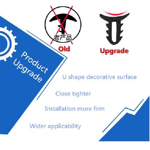 160CM Car Auto Dashboard Sealing Strips Soundproof Dustproof U-Shape Rubber