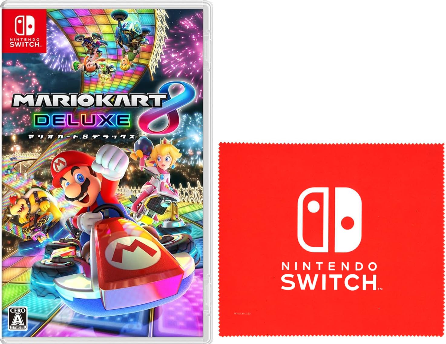 

Mario Kart 8 Deluxe - Switch [Amazon.co.jp Exclusive Bonus] Includes a Nintendo Switch logo design microfiber cloth