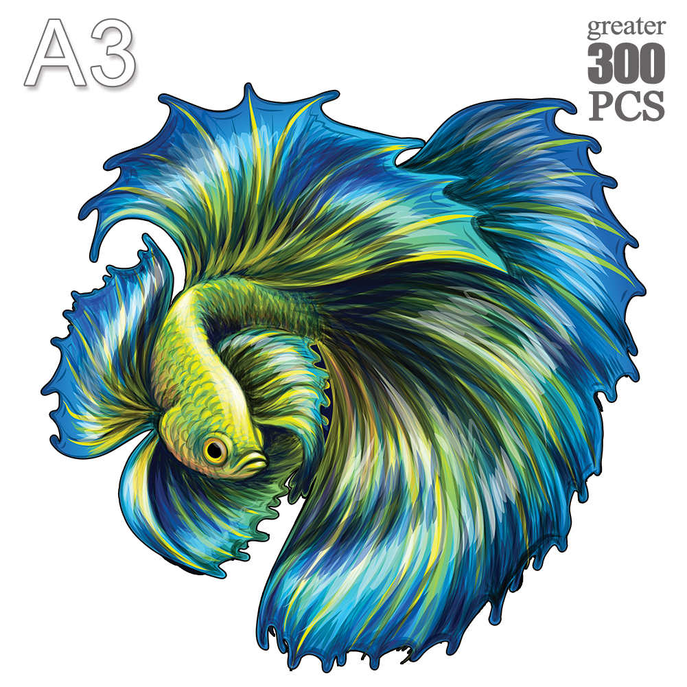 Whale 3d Jigsaw Wooden Animal Puzzles Toys Underwater World Fish Unique Puzzle Gift Interactive Games Educational Toy