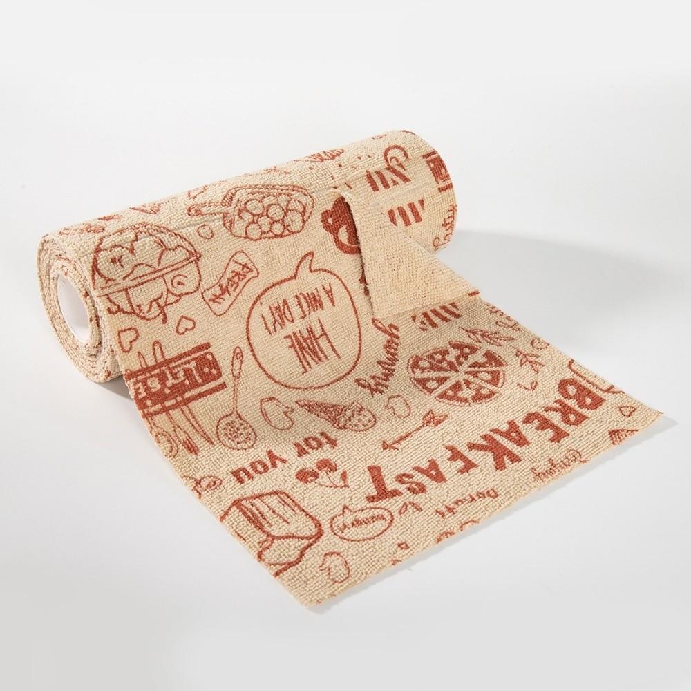 20Pcs/Roll Kitchen Microfiber Towel Super Absorbent Cleaning Cloths Cleaning Dishcloth Lazy Cloth