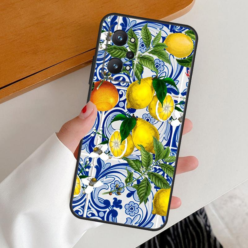 Summer Fruit Lemon For Realme GT7 GT6 15 Pro 10 11 12 13 14 Pro Plus C65 C63 C61 C55 C51 C53 C35 C75 C67 Case