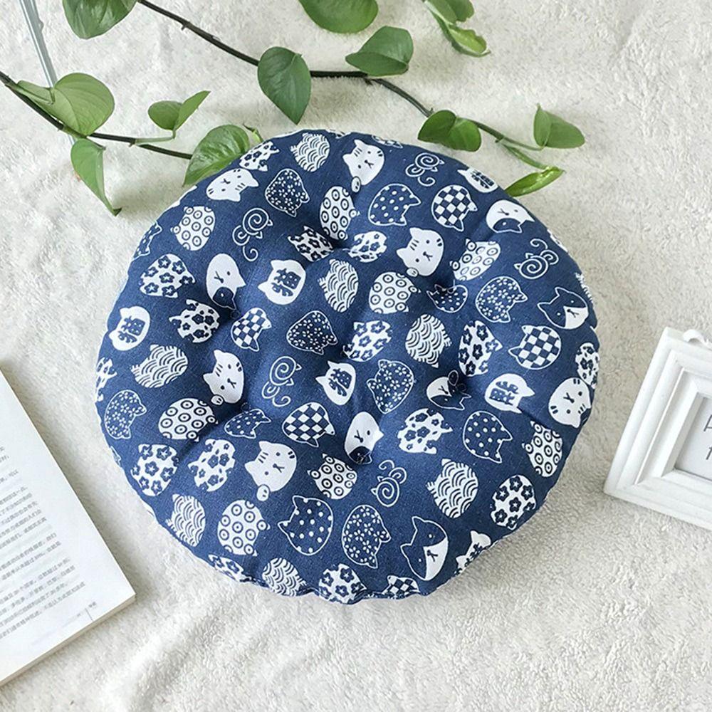 Comfortable Seat Cushion Soft Pain Relief Warm Floor Cushion Round Breathable Stool Backrest Pillow Computer Chair