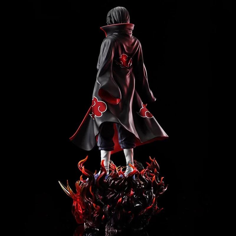 Naruto Anime Model Uchiha Itachi Figurine 40cm PVC Action Statue Desk Ornament Doll Collection Birthday Gifts Toys For Kids