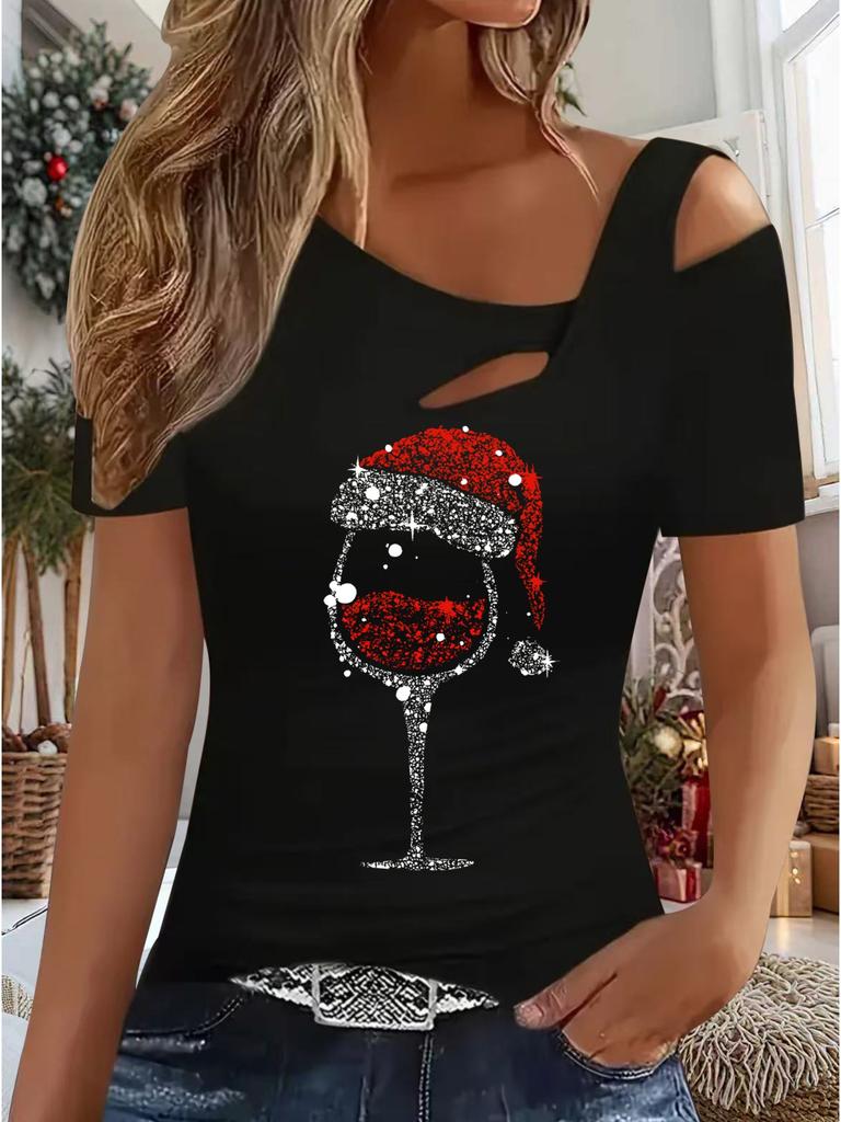 Women's New Casual Top Christmas Halloween Christmas Gift Tops Shirt Blouse