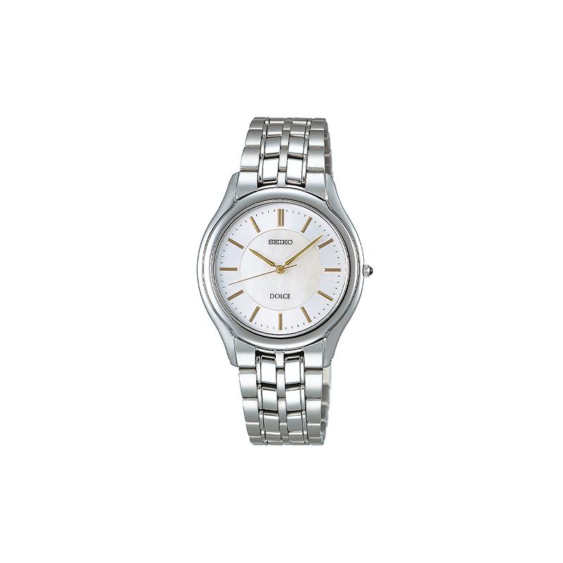 SEIKO Life Waterproof Antimagnetic Quartz Steel Strap Men s Watch White Dial SACL009 синий