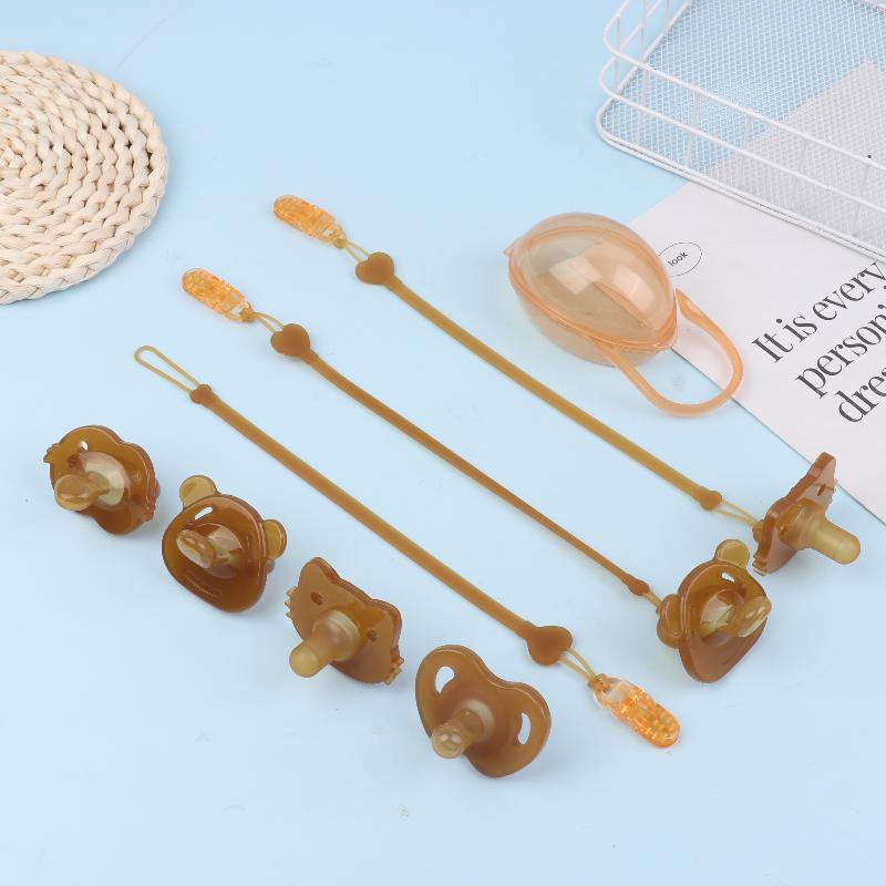 Silicone Pacifier Baby Pacifier Nipple Newborn Dummy Infant Round Nipple Soother Pacifier Teething Toys With Storage Box