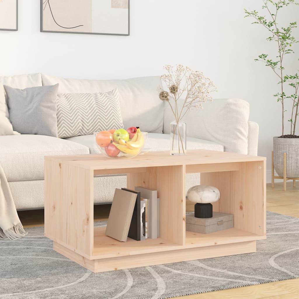  Coffee Table, 80x50x40 Cm, Solid Pine Wood
