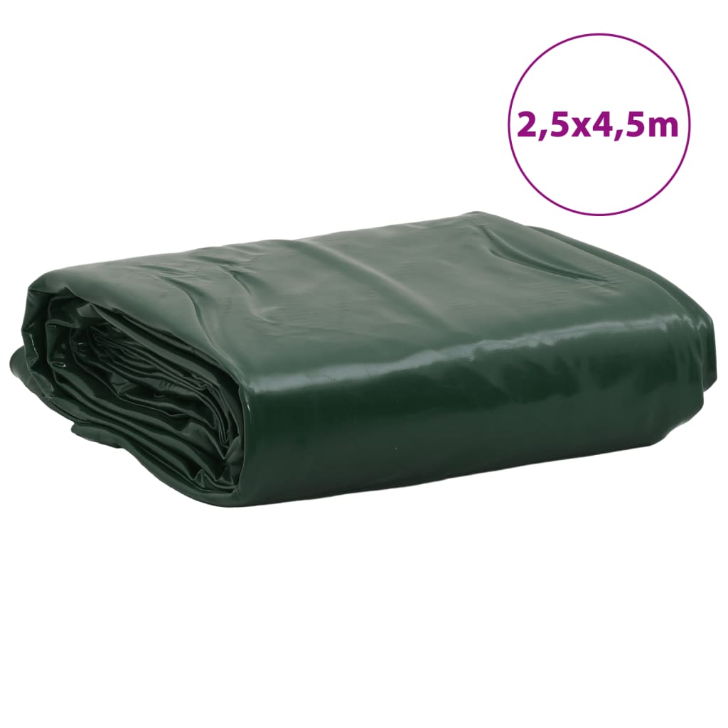 Vidaxl Plandeka, Zielona, 2,5X4,5 M, 600 G/M²