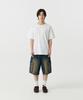 STENDS [M~4Xl] Cargo Pocket Bermuda Denim Pants_Vintage Blue