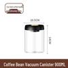 Vacuum-Sealed Moisture-Proof Glass Coffee Storage Jar