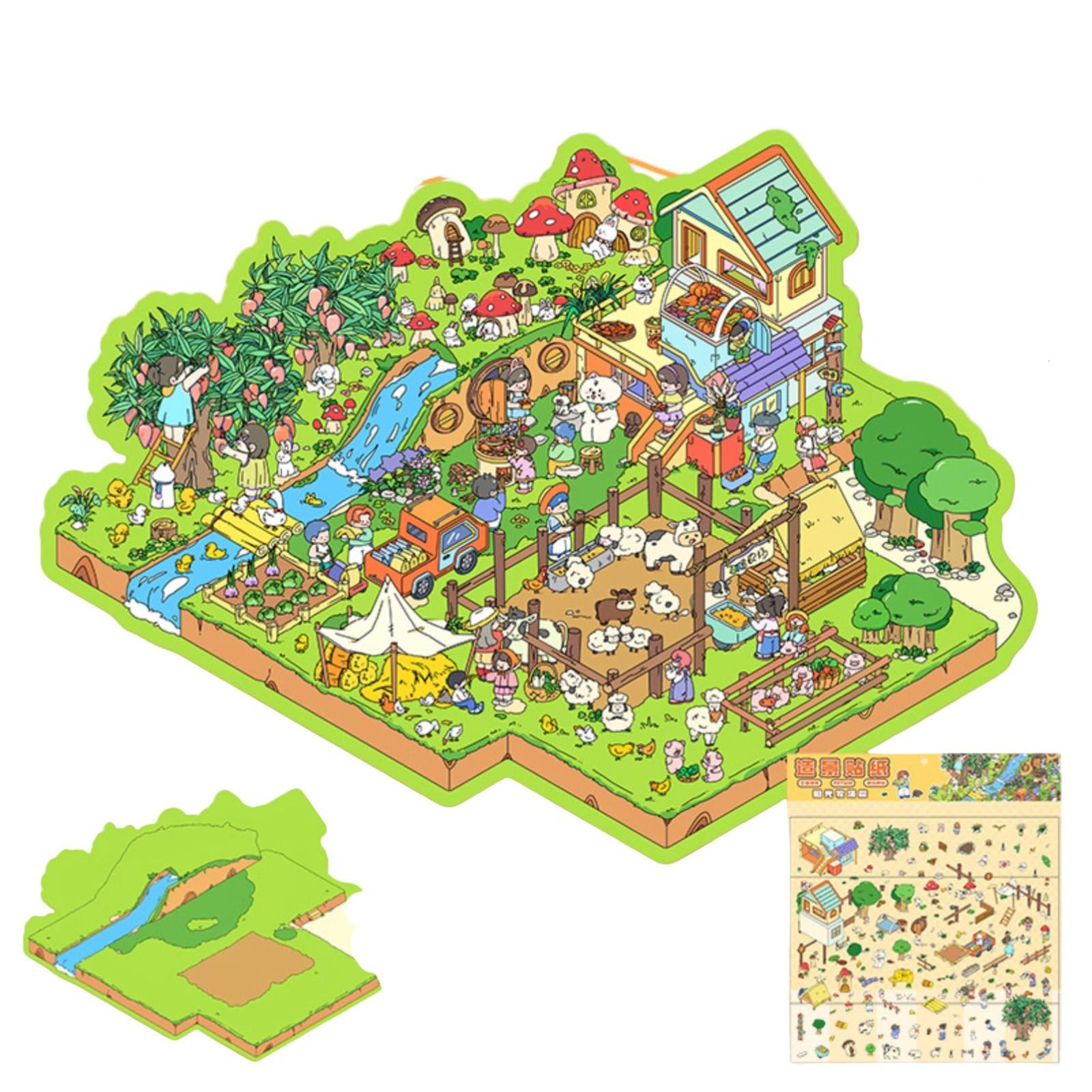 

Наклейки 3D Сцена Наклейки Сцена Наклейки для блокнота One Size