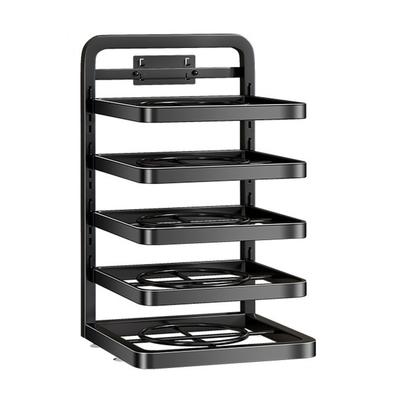 Estante de Almacenamiento de Encimera de Cocina de 5 Niveles Estante de Estantería Desmontable de Altura Ajustable para Encimera de Cocina