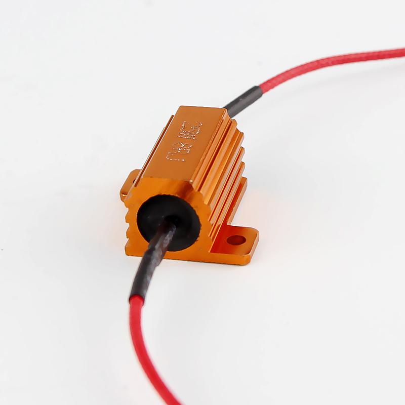 2PC/4PC Canbus Error Free Decoder Load Resistor Car Load Resistance Wiring Canceller LED Decoder 25W 8Ohm For Auto Signal Lights