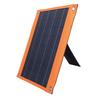 Solar Panel USB A USB C Outputs 20W Solar Charging Panel with Kickstand Cigar Lighter Battery Clip for Home Camping Outdoor