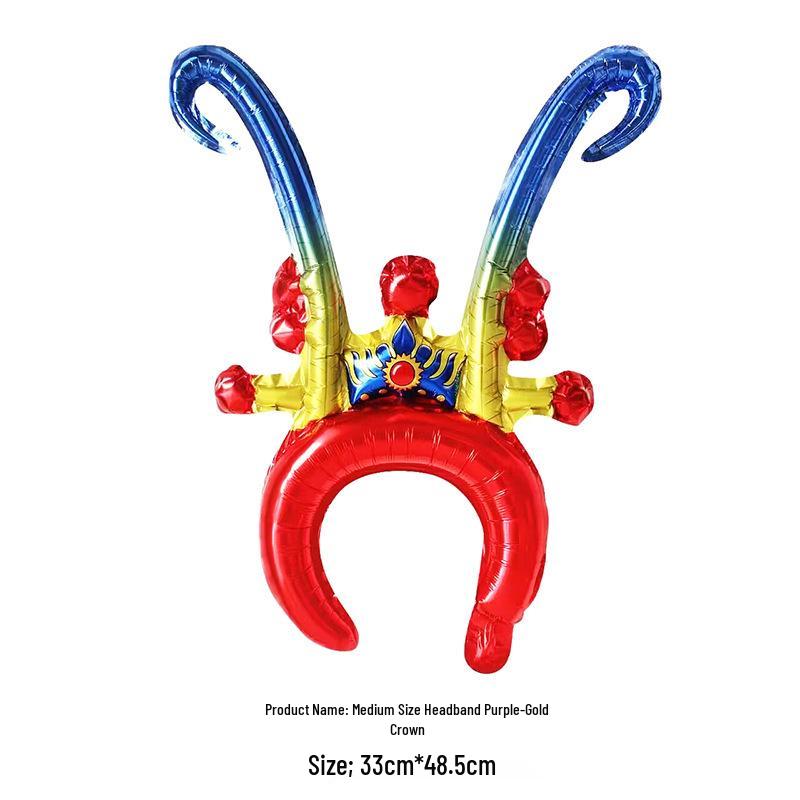 June 1st Kids Inflatable Headband Balloon for First Birthday & Kindergarten Activities