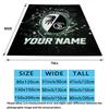 Custom Name Eagle Symbol Print Flannel Blanket, High quality Comfortable for All Seasons, Home Decor, Warmth and Comfort, Perfect for Christmas Gifts