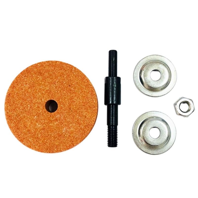 

Hand Drill to Grinding Wheel Converter Head Suitable for Metal Polishing Deburring with 75mm Diameter & 10mm Wheel Bores 1 коричневий