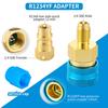 R1234YF Quick Coupler Adapter R1234YF Refrigerant Quick Couplers Kit,R1234YF To R134A Hose Adapter High and Low Side