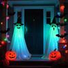 2Packs Halloween Decorations Outdoor,Halloween Party Decorations Indoor, Decor With Remote Control String Lights,Halloween Lights For Porches Yards