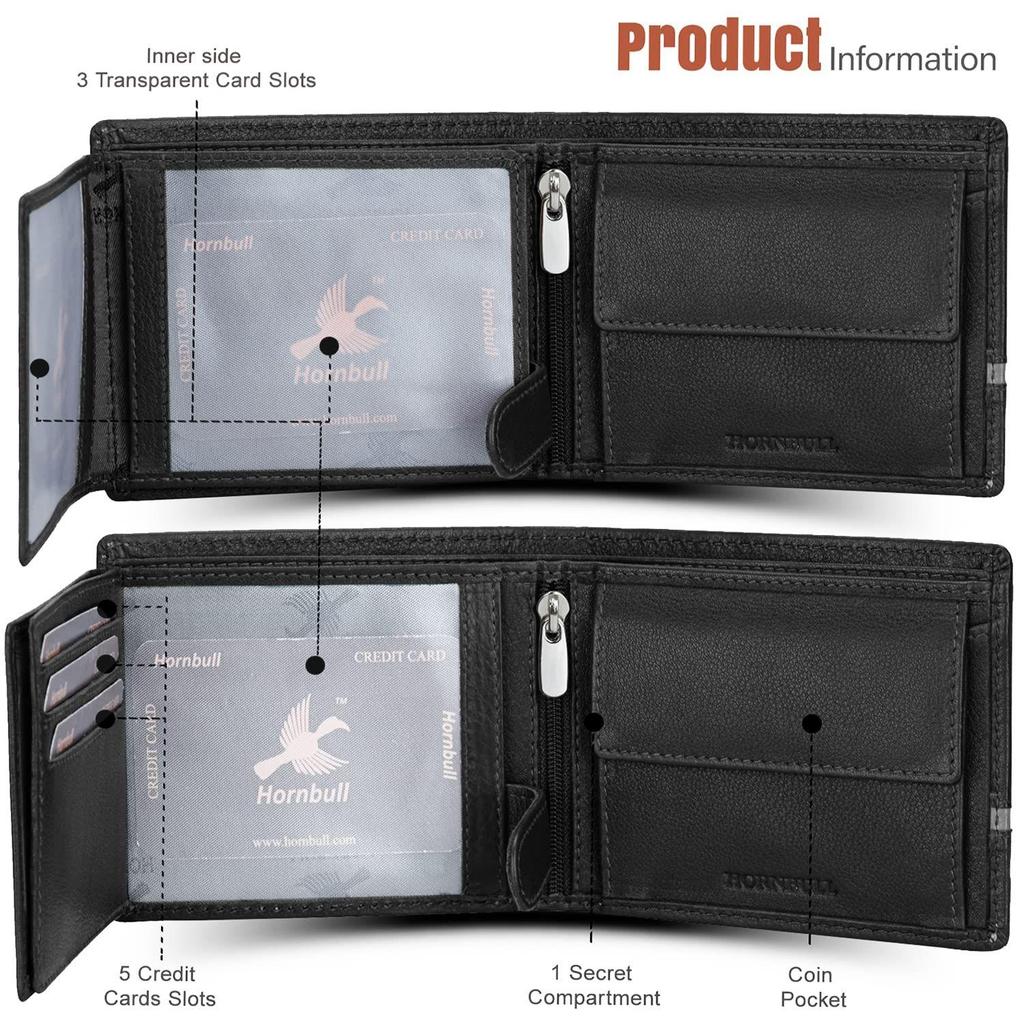 Denial Leather Wallet For Men | Wallets Men With Rfid Blocking | Mens Wallet (Pn152), Multicolor