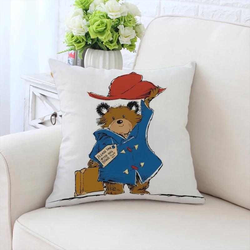 45x45cm sofa decorative cushion cover fashionable bear pillow cover bed decorative pillowcase customized gift chair backrest