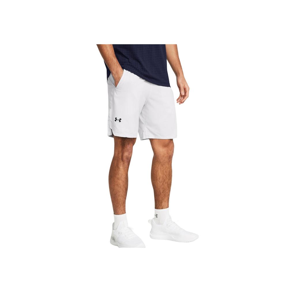 Under Armour Vanish Comfortable Breathable Elastic Mid Waist Five Point Casual Shorts Men Shorts Gray 1370382-014