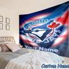 Custom Name Torontos baseball Printed Tapestry, for Bedroom,Livingroom, dormitory, Large Wall Decor, Fabric Decor Fan Birthday Gifts