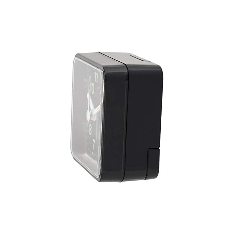 

CASIO seat type square pointer Quartz resin case alarm clock same style for men and women black TQ-140S-1JF чорний