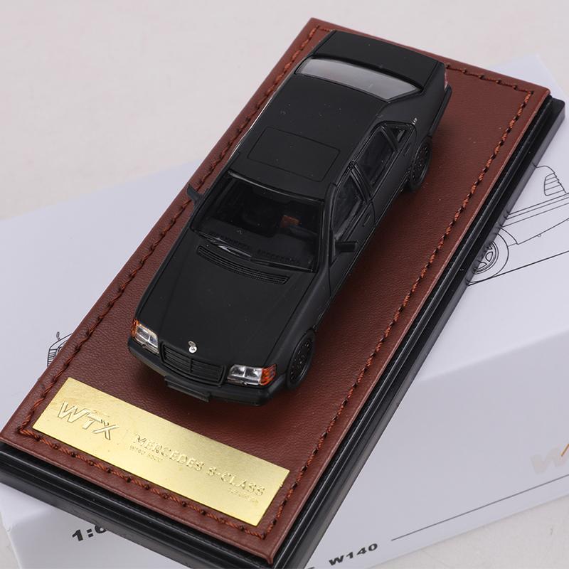 WTX 1:64 W140 S-CLASS Standard Axle/Long Wheelbase Alloy Model Car чёрный