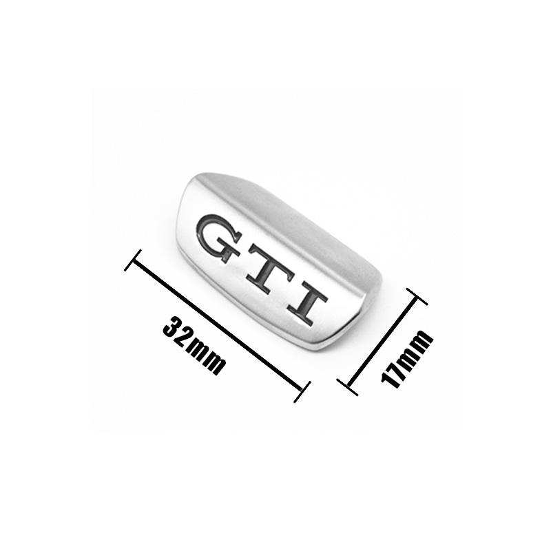 For Volkswagen Car Steering Wheel Accessories Metal Stickers Accessories For VW GTI R Line Polo Golf Passat Scirocco Tiguan Jetta T-ROC Touareg