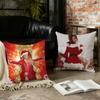 Singer M-Mariah C-Carey Merry Christmas cushion cover Home Office Convenient Nordic Simplicity Hit With Zipper Cushion Cover