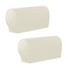 1Pairs Stretch Sofa Armchair Armrest Covers Furniture Protector White