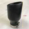 Car Muffler Modified Tail Pipe Stainless Steel Black Large Caliber 115 Universal Tail Throat Matte Car Accessories Exhaust Tips