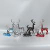 Resin Handicraft Artificial Animal Sculpture Silver Deer Elk Gradient Decorative Figurines Home Decoration Accessories