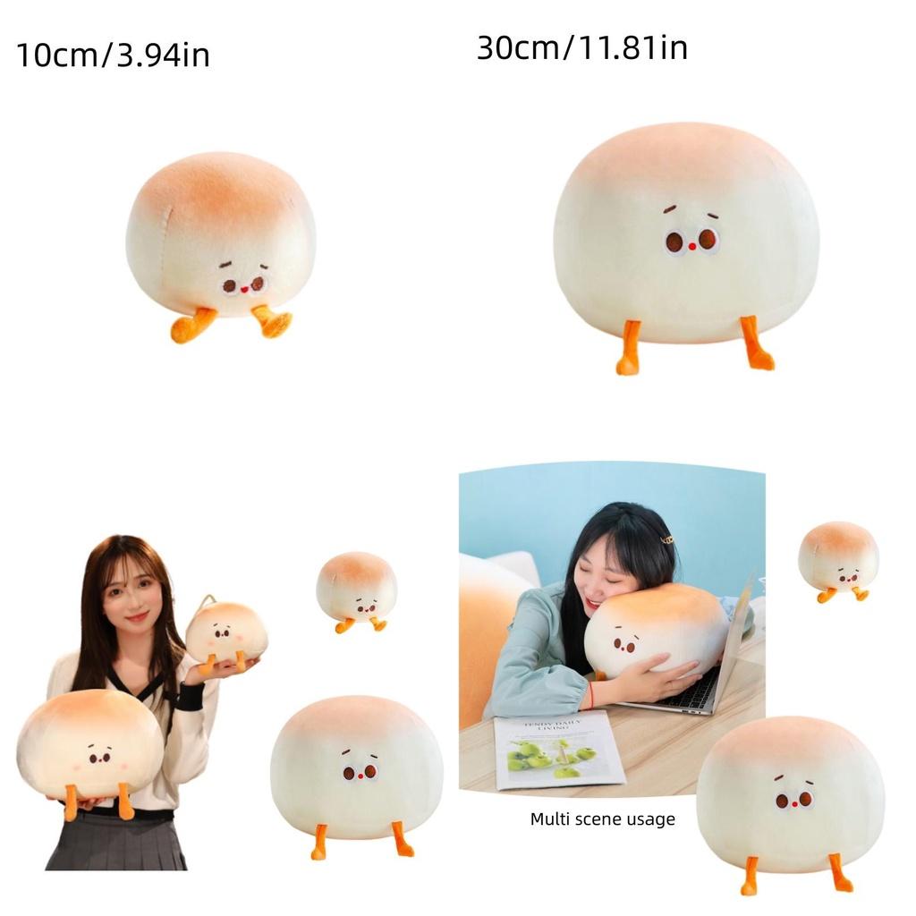 Cute Little Bread Pillow Creative New Bread Doll Plush Toy Adorable Dumpling Children's Stuffed Toy